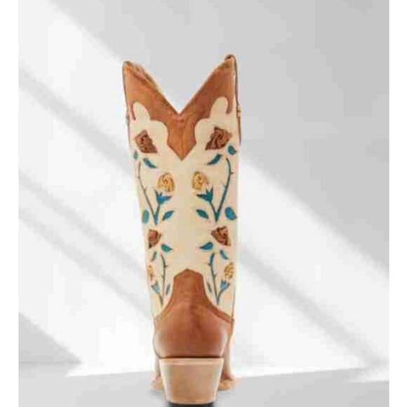 Idyllwind Womens Tan Flowers Cowboy Boots - Picture 3 of 3